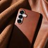 For Magsafe Case for Samsung Galaxy S25FE S26 S24 S23 S22 S21 S20FE Business Genuine Leather Back Cover Magnetic Phone Cases