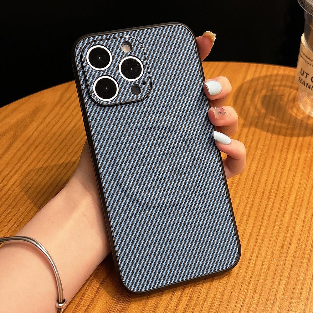 Magnetic Ultra Thin Carbon Fibre Pattern For Magsafe Wireless Charge Case For iPhone 15 11 12 13 14 Pro Max Plus Slim Hard Cover