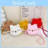 Adorable Mini Plush Cat Crossbody Bag For Kids Fashionable Cute Accessory For Daily Use