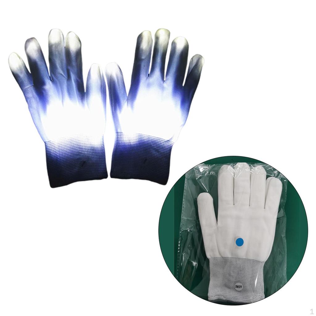 ing Neon Gloves Rave Party Supplies Colorful Glow Finger Lights for Dark Halloween