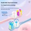 Japanese Double Spiral Soft Bristle Toothbrush Set - Advanced Gum Care, 2-Piece