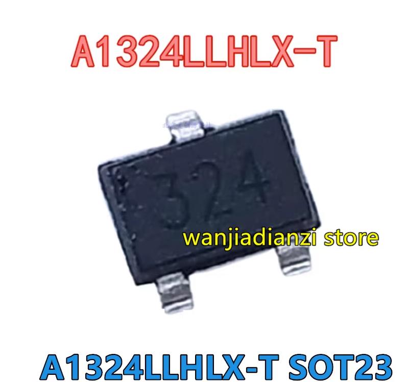 5PCS A1324LLHLX-T A1324LLHLX Silk Screen 324 Hall Magnetic Sensor SOT23 Hall Switch A1324