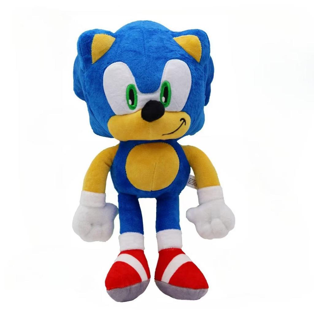 NEW 30CM Super Sonic Plush Toy The Hedgehog Amy Rose Knuckles Tails Cute Cartoon Soft Stuffed Doll Birthday Gift For Children