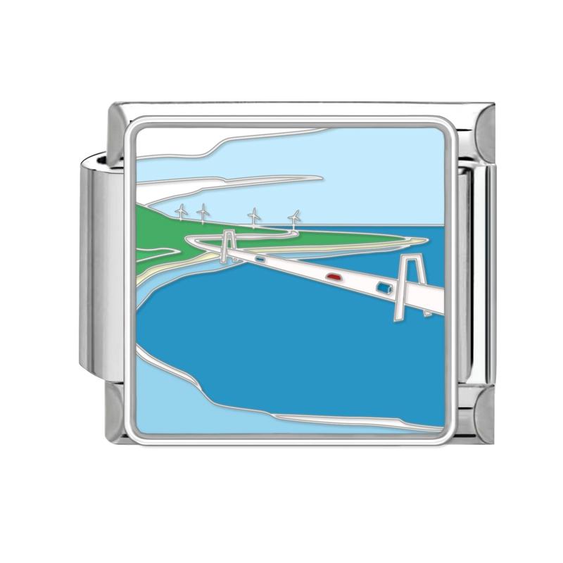 Blue Night Starry Sky Moon Star Cats Dog Heart Butterfly Italian Charm Links Fit 9mm Stainless Steel Bracelet Women DIY Making