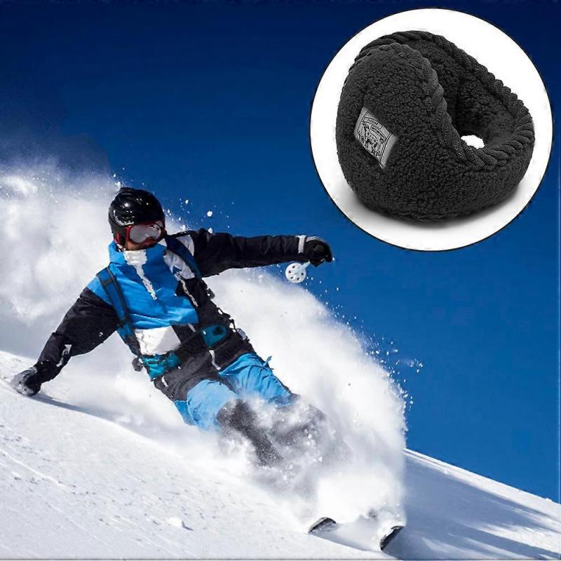Winter Fleece Ear Warmers Foldable Earmuffs for Women Outdoor Skiing Running Cycling