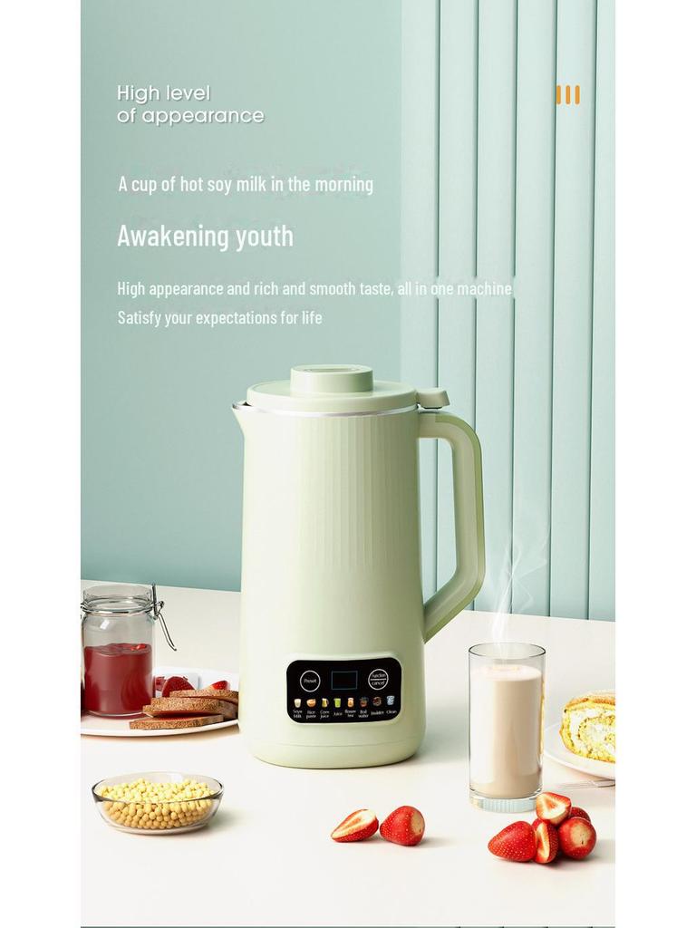 800ml Mini Soy Milk Machine: Fully Automatic, Small Household Appliance for 1-2 People, Food Mixing, and Wall-Breaking Technology