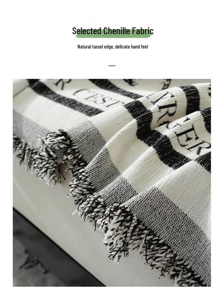Pastoral Chenille Sofa Cover: Thick, Full-Coverage, Anti-Scratch Slipcover for All Seasons