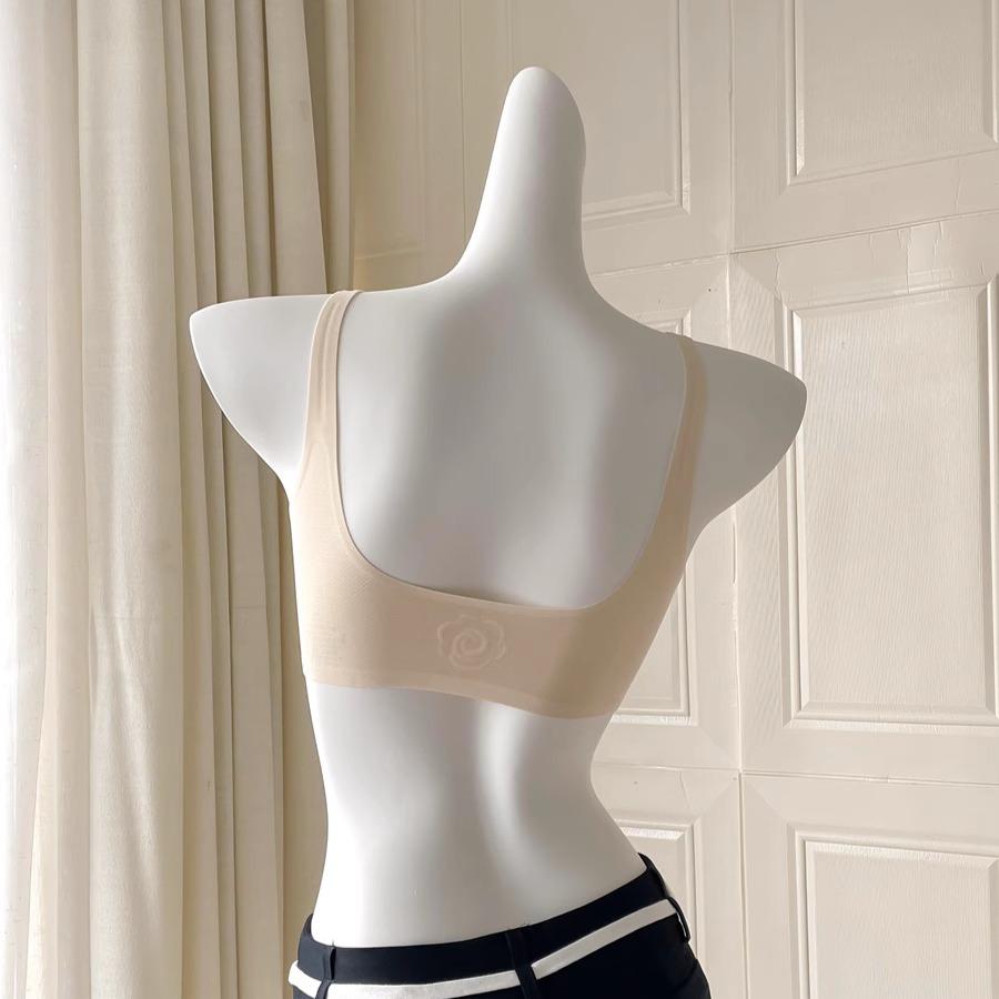 Vest Rabbit-ear Bra for Women Thin and Seamless Bra Mesh Gathering Bra Beautiful Back Without Underwire Bra Push Up Bra