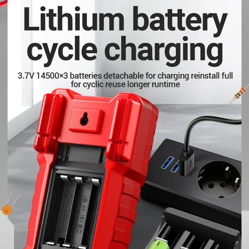 New Multifunctional 2 in1 Insulation Resistance Digital Multimeter Rechargeable MH17 AC/DC Voltage True RMS 19999 Counts Tester Tools with Flashlight