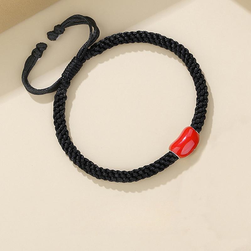 Acacia Bean Couple Bracelet A Pair of Woven Hand Ropes Men's and Women's Niche Design Sense Commemorative Gift for Objects