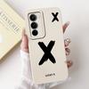 For Realme C71 2025 Case RMX5303 Cover Cute Lucky Initial Letters Soft Silicone Lens Protective Covers For RealmeC71 C 71 Bumper