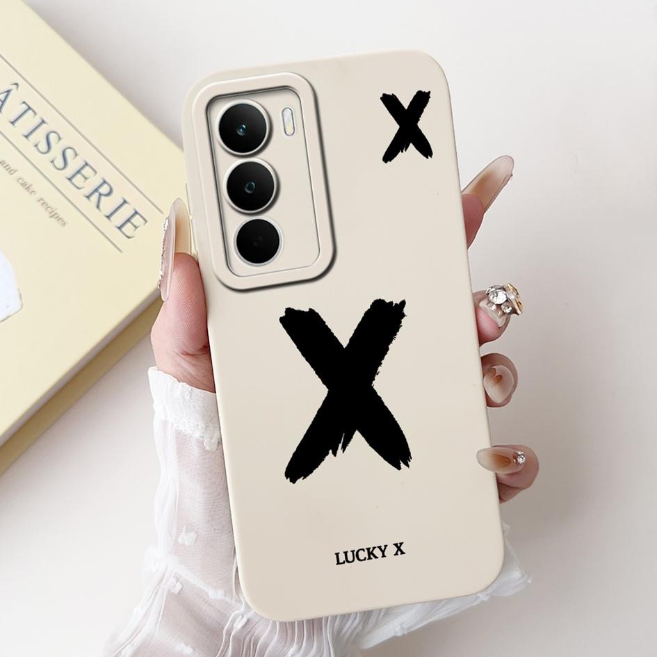 

For Realme C71 2025 Case RMX5303 Cover Cute Lucky Initial Letters Soft Silicone Lens Protective Covers For RealmeC71 C 71 Bumper Realme C71