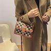 Retro Plaid Small Square Bag, Fashionable, Casual, Versatile, Simple, Women's Shoulder Bag, Niche Handbag, Crossbody Bag
