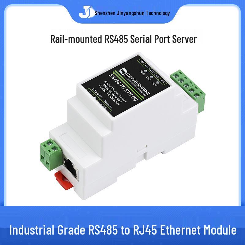 Industrial RS485 to RJ45 Ethernet Module with Multi-Host Modbus Gateway Support