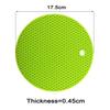 17.5cm Simple Cans Honeycomb Pad Coffee Cup Coaster Round Silicone Table Mat Extra Thick Placemat Creative Kitchen Pot Holder