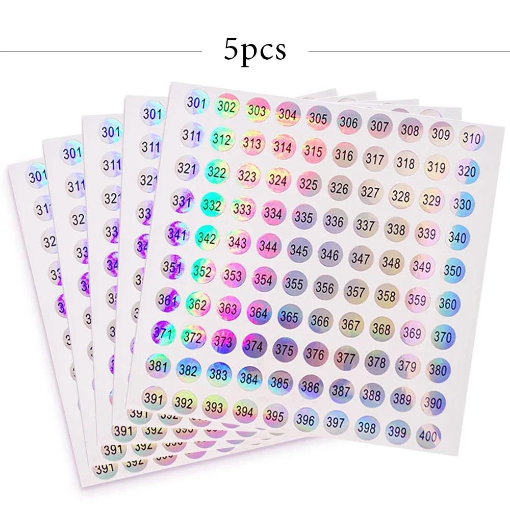 5 ks nálepka s číslem štítek lak na nehty barva gel lak lepidlo láhev rtěnky tipy na nehty zobrazení značky číslování nástroj na manikúru