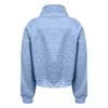 Women's Fashionable Long Sleeved Solid Hooded Zippered Sweater Jacket