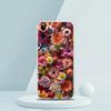 Colorful Flower Soft Transparent Phone Case Cover for iPhone 16 15 14 13 12 11 Pro Max XR 8 7 Plus XS Max Shockproof Shell Capas