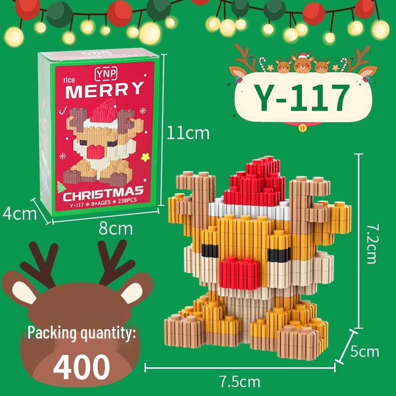 Christmas Building Blocks for Kids: Compatible with Lego, Educational & Decorative Gifts