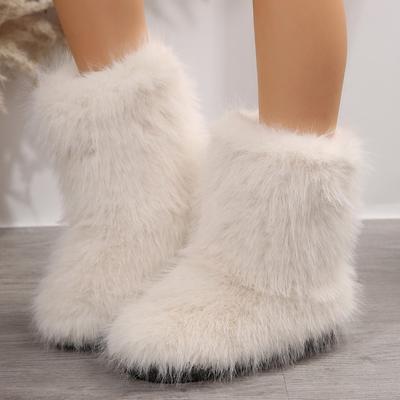 Fashion Women's Winter Snow Boots Outdoor Boots Women's Plush Warm Thick Sole Shoes New Fashion Boots