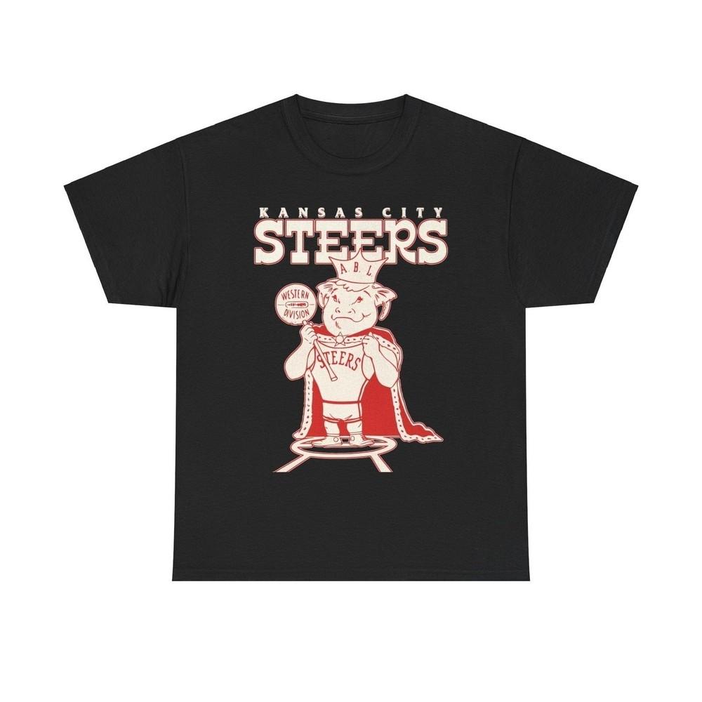 

Kansas City Steers Basketball Team Nostalgic Retro T-shirt L