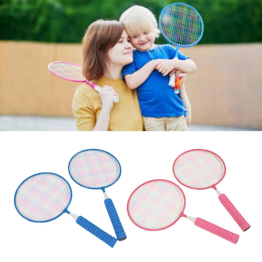 Children Badminton Set Lightweight Kids Badminton Racket with 3 Shuttlecocks Carrying Bag Grip Strap for 3 to 12 Years Old