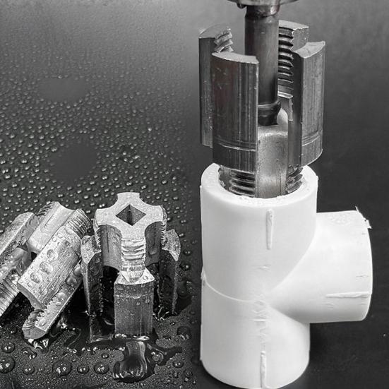 Integrovaný vnitřní vnější závitořezák pro trubky, vysoce odolný univerzální dvoufunkční nástroj pro řezání závitů na trubkách, závitořezák na PVC trubky