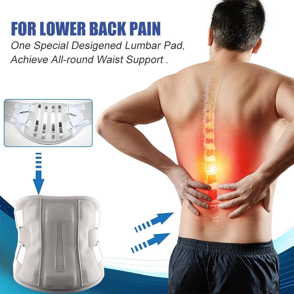 Lower Back Brace With 3 Removable Lumbar Pad For Men And Women Herniated Disc,Sciatica,Scoliosis,Waist Pain, Lumbar Support Belt