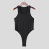 INCERUN Men Underwear U Neck Sleeveless Rib Fitted Leotard Jumpsuits