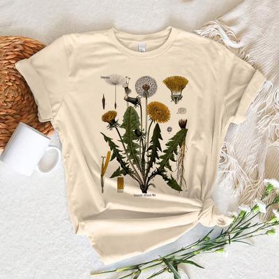 Dandelion Tshirts Women Japanese T Shirt Girl Designer Clothes