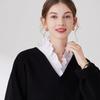 Women's Cotton Detachable Collar for Sweater Blouse Shirt Fake Collar Decorative Female White Half Shirt False Collar Accessory