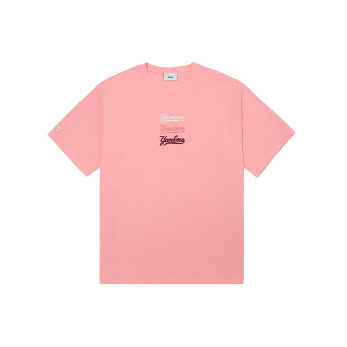 

New MLB New York Yankees T Shirts Unisex Coral Pink 3ATS04023-50COL M