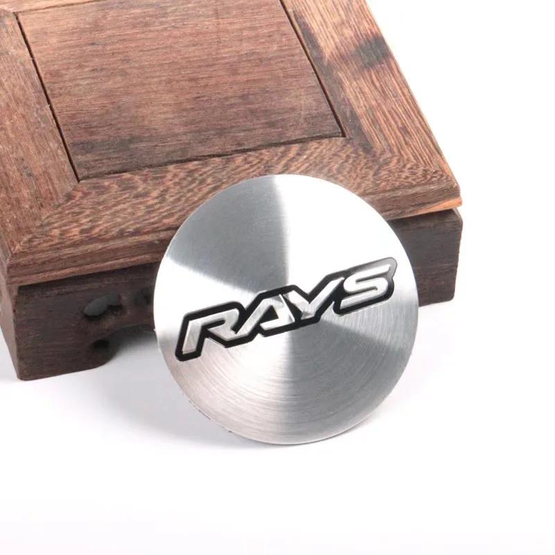 4pcs/Set 45mm 50mm 56mm 65mm RAYS Emblem Logo Stickers Car Wheel Center HubCaps Sticker Car Badge Styling Decoration Accessories