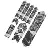 ENLEE 10PcsSet Bike Frame 3D Night Reflection Removeable Sticker Bike Paster Guard CoverBeauty