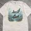 Vintage Manta Ray T-Shirt, Ocean Wildlife Graphic Tee, Marine Life Gift for Beach Lovers, Sea Creature Art Shirt, Coastal Ocean Nature Top