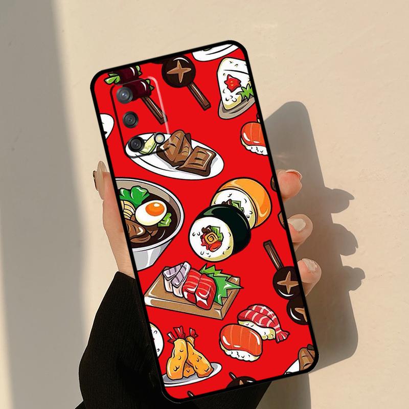 Japanische Sushi Essenshülle Für Oppo A80 A60 A40 A15 A16 A17 A57 A94 A74 A54 A76 A96 A18 A38 A58 A78 A98 A6 A5 Pro