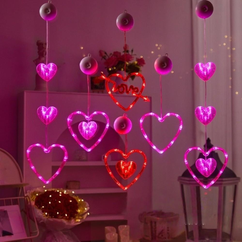 Beautiful Valentine Day LED String Lights Creative Suction Cup Atmosphere Light  Proposal Ceremony