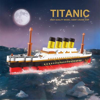 Kompatibel mit Mikropartikel Riesen Titanic Modell Schwieriges Spleißen Kreuzfahrtschiff Baustein Geschenk