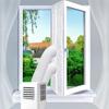 Portable Air Conditioner Seal 400 Cm Casement Window Kit with Universal Coupler Hot Air Stop Design for Energy Efficient Cooling Easy Install AC