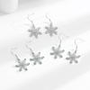 New Christmas Earrings Niche Design Versatile Snowflake Pendant Exquisite Fashionable Earrings