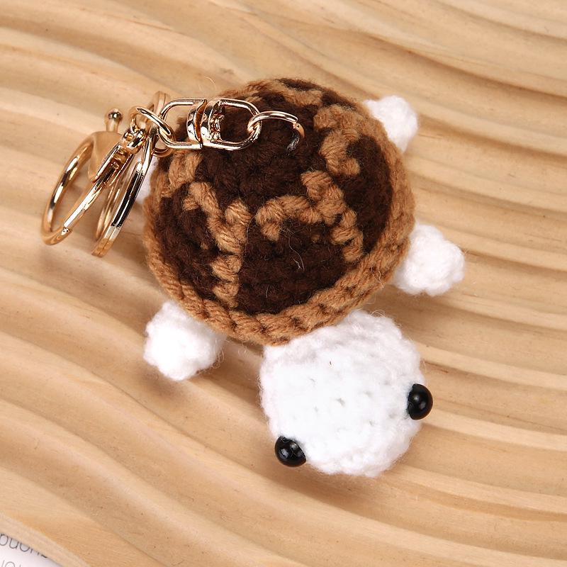 

В язаний гачком брелок-черепаха: Мультяшний кулон для сумки та лялька-підвіска для автомобіля