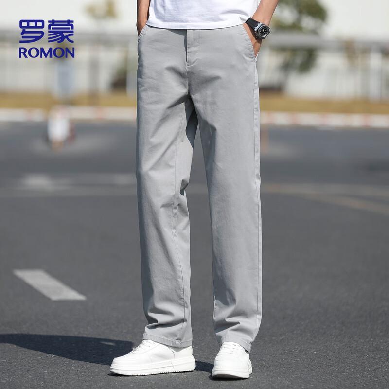 

ROMON Men s Casual Loose Straight-Leg Pants ZH6602 32