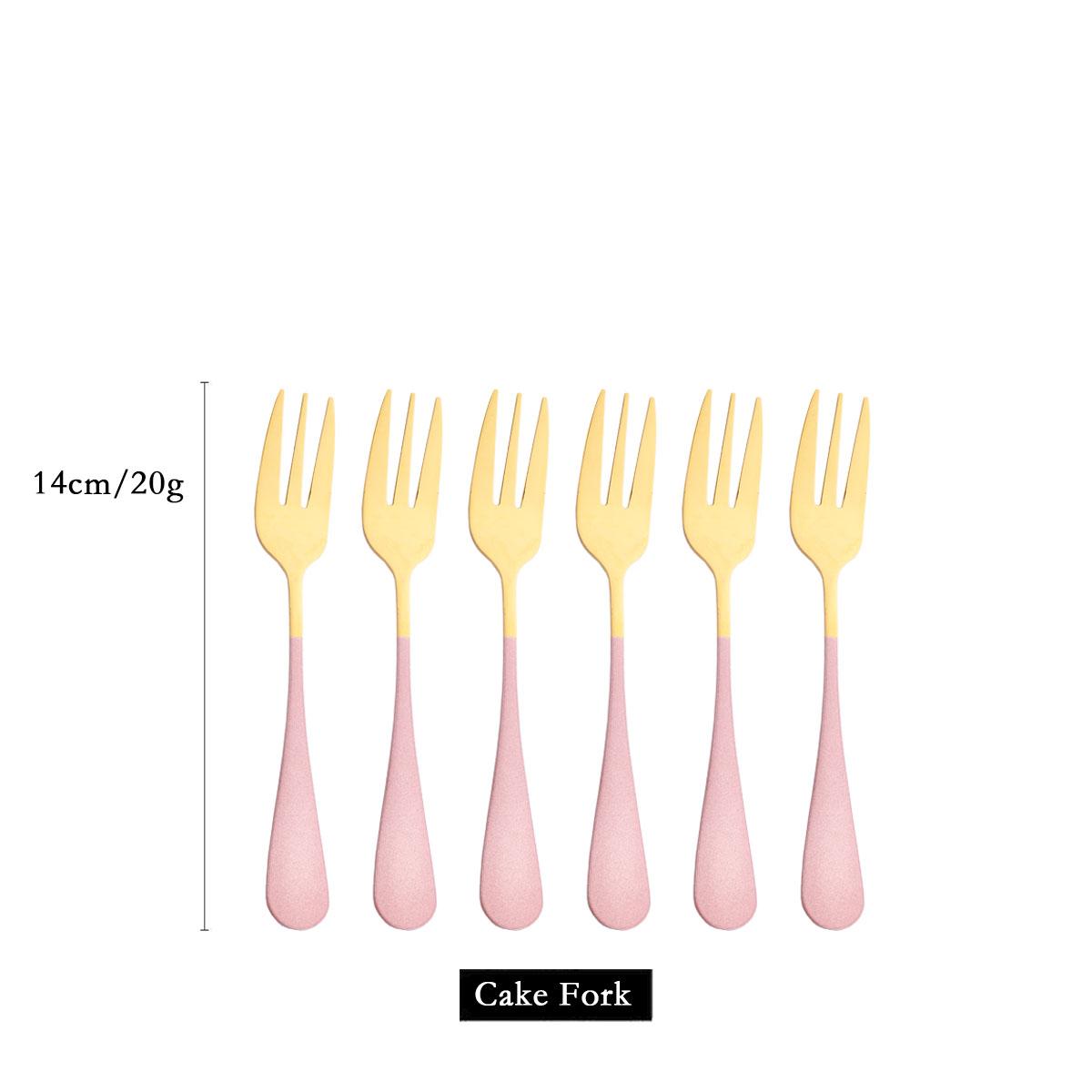 

Pink Gold 6/30Pcs Stainless Steel Dinnerware Cutlery Set Silverware Flatware Set Dinner Knife Cake Fork Tea Spoon Tableware Set