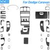 For Dodge Caravan 2001-07 Carbon Fiber Gear Shift Window Lift Air Outlet Speedometer Panel Set Car Interior Accessories Sticker
