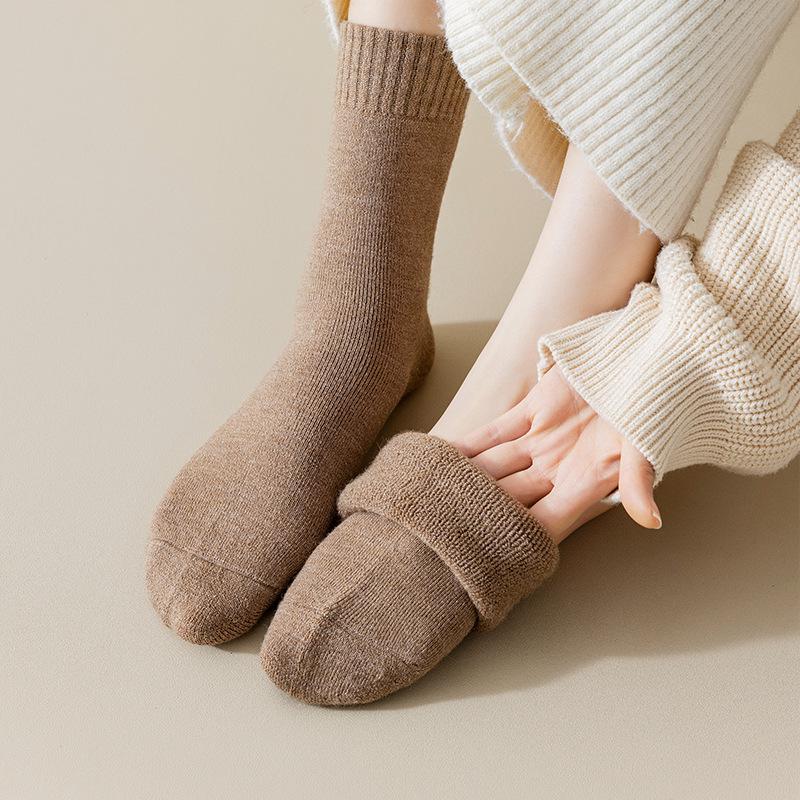 "Women's 60% Wool Warm Thick Terry Winter Socks"
