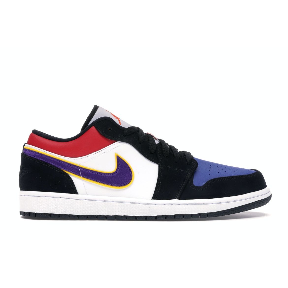

Мужские кроссовки Air Jordan 1 Low Rivals Разноцветные Черный Судно-Фиолетовый-Университет-Золотой-Ярко-Малиновый-Игровой-Королевский-Белый CJ9216-051