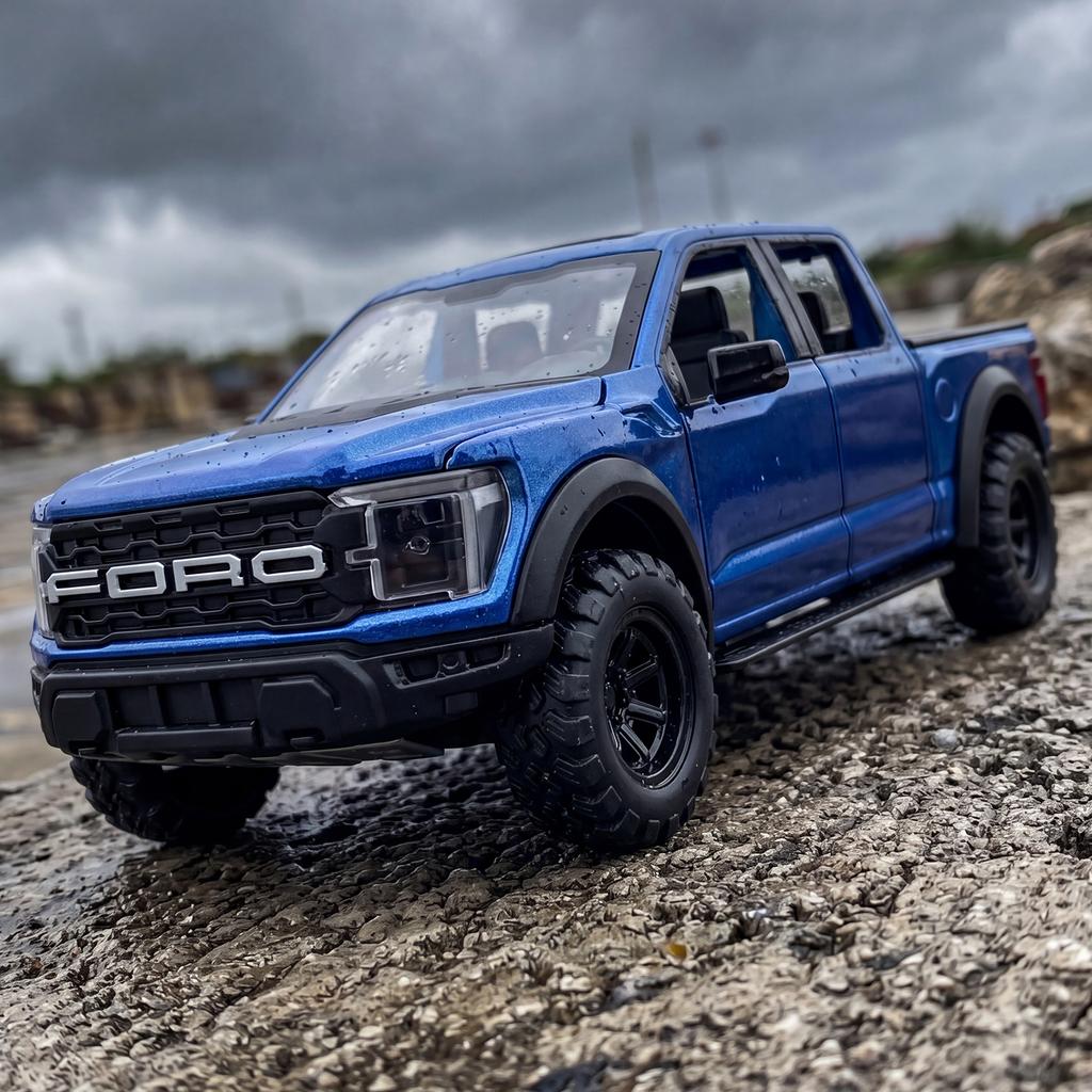 1:32 Ford F150 Raptor Off Road Pickup Truck Alloy Car Diecasts & Toy Vehicles Car Model Miniatures Scale Model Car For Children