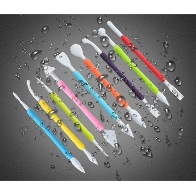 BEPAN Home Kitchen Baking Tools Fondant Tool Set Engraving Pen Chocolate Cake Flower Pen Kitchen Cream Pen Food Production