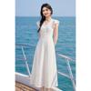 Shangdou Bila Jacquard V-Neck A-Line Midi Dress