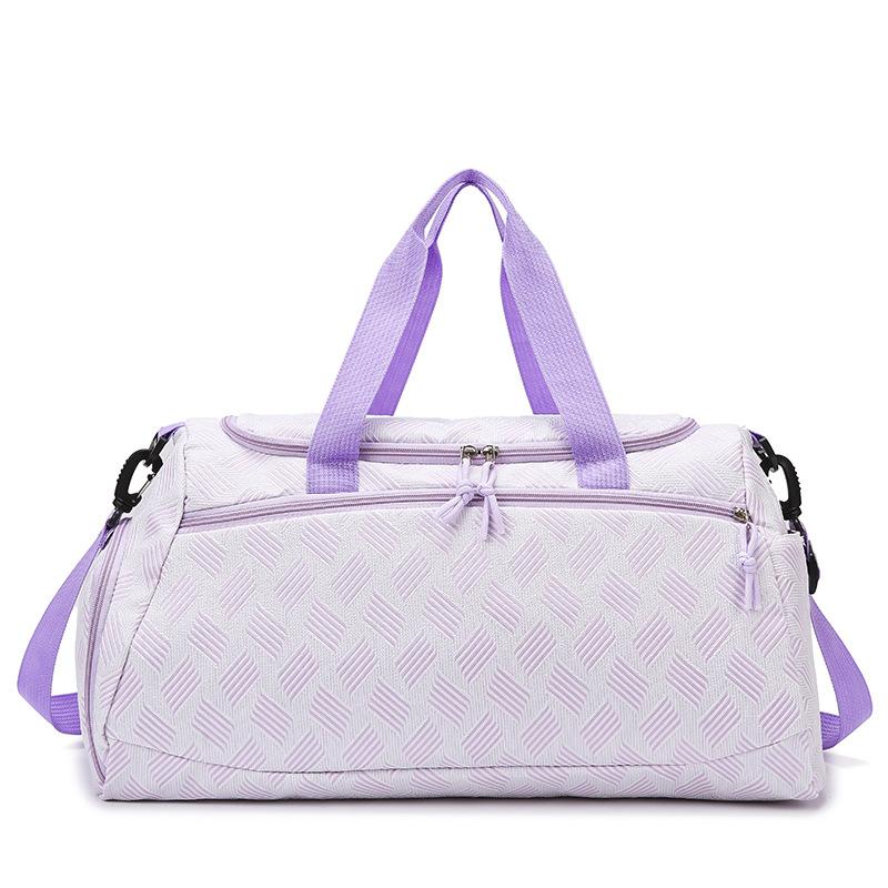 Fashion and fresh dry and wet separation sports fitness bag going out large capacity with shoe compartment portable travel bag can be set with tie rod